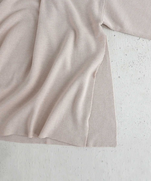 antiqua（アンティカ）の「上質ミラノリブ！丁寧に編まれたボトルネックニット（ニット/セーター・レディース・ブラック/ベージュ/ライム/パープル・FREE）」の16枚目の写真