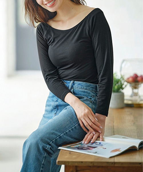 セール ｈｅａｔ 発熱インナーオフショルダー 寒い日に嬉しいあったかインナー インナーウェア 肌着 Lingerie By Geera ランジェリーバイジーラ のファッション通販 Zozotown