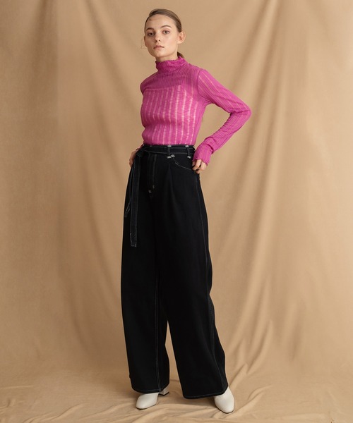 Levi's（リーバイス）の「Levi's(R) RED ワイドルーズ RAVEN NIGHT（デニムパンツ・レディース・ブラック・29inch/30inch/24inch/26inch/27inch/28inch/23inch/25inch）」の4枚目の写真