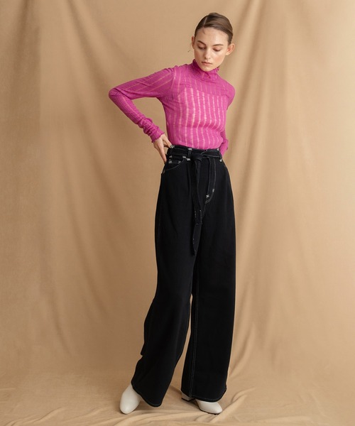 Levi's（リーバイス）の「Levi's(R) RED ワイドルーズ RAVEN NIGHT（デニムパンツ・レディース・ブラック・29inch/30inch/24inch/26inch/27inch/28inch/23inch/25inch）」の5枚目の写真