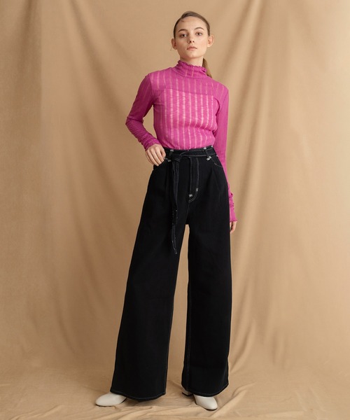 Levi's（リーバイス）の「Levi's(R) RED ワイドルーズ RAVEN NIGHT（デニムパンツ・レディース・ブラック・29inch/30inch/24inch/26inch/27inch/28inch/23inch/25inch）」の6枚目の写真