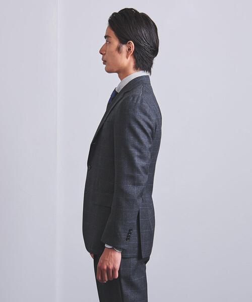 ＜UNITED ARROWS＞ ミックス ウィンドウペイン 3ボタン スーツ C-MODEL