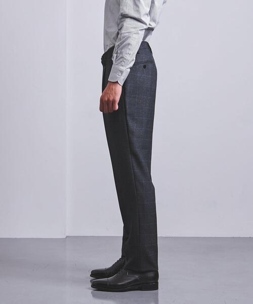 ＜UNITED ARROWS＞ ミックス ウィンドウペイン 3ボタン スーツ C-MODEL