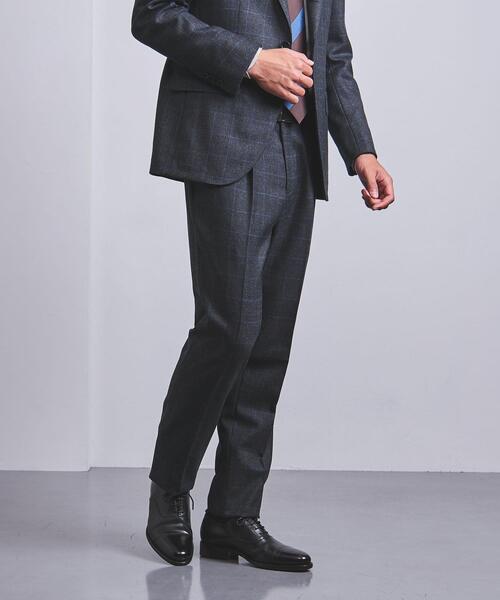 ＜UNITED ARROWS＞ ミックス ウィンドウペイン 3ボタン スーツ C-MODEL