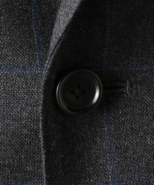 ＜UNITED ARROWS＞ ミックス ウィンドウペイン 3ボタン スーツ C-MODEL