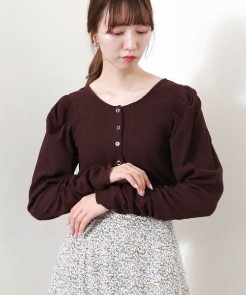 archives(アルシーヴ)の「2wayパワショルカーディガン(Tシャツ/カットソー・レディース・ブラック/オフホワイト/モカ/ブラウン・MEDIUM)」の18枚目の写真