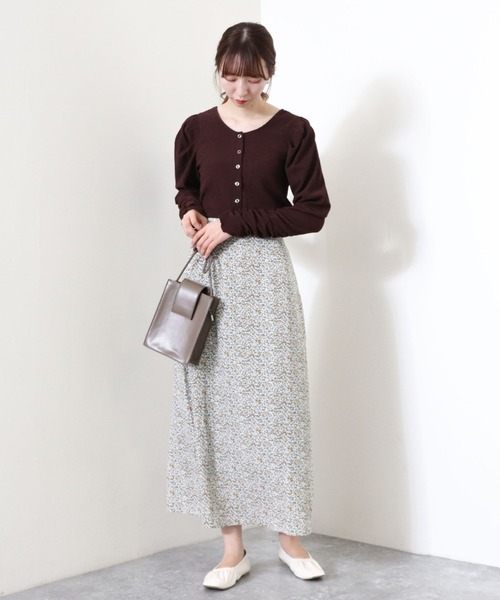archives(アルシーヴ)の「2wayパワショルカーディガン(Tシャツ/カットソー・レディース・ブラック/オフホワイト/モカ/ブラウン・MEDIUM)」の12枚目の写真