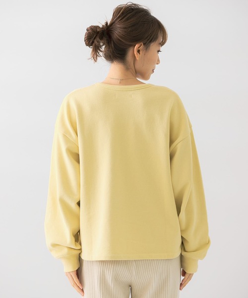 URBAN RESEARCH Sonny Label（アーバンリサーチサニーレーベル）の「ヘビーウェイトボリュームスリーブスウェット（Tシャツ/カットソー・レディース・ブラック/アイボリー/イエロー/ピンク系その他・FREE）」の7枚目の写真