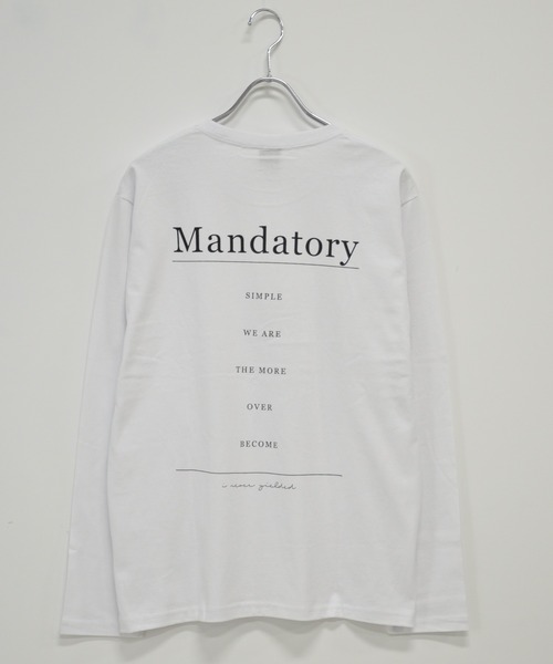 TRAP/U (トラップユー)の「メッセージプリント コットン ロング Tシャツ(Tシャツ/カットソー・メンズ・ホワイト/ブラック/カーキ・L/M)」の9枚目の写真