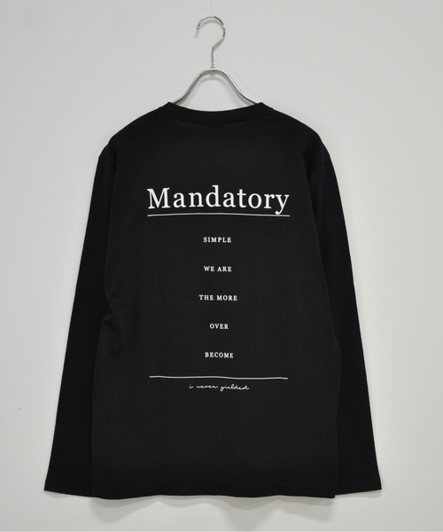 TRAP/U (トラップユー)の「メッセージプリント コットン ロング Tシャツ(Tシャツ/カットソー・メンズ・ホワイト/ブラック/カーキ・L/M)」の8枚目の写真