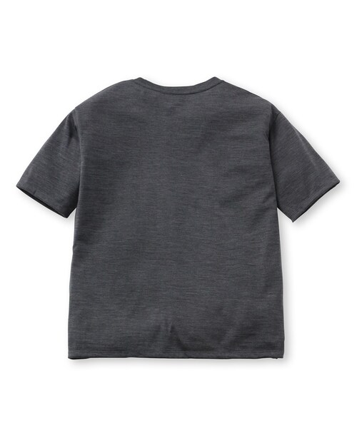 UNBUILT TAKEO KIKUCHI(アンビルト タケオキクチ)の「◆ウール天竺Tシャツ(Tシャツ/カットソー・メンズ・ネイビー/ブラック/チャコールグレー/ホワイト・03/02/04/01)」の3枚目の写真