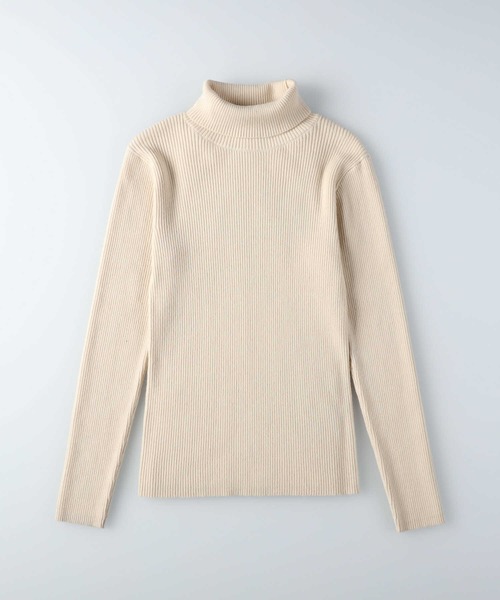 HONEYSUCKLE ROSE（ハニーサックルローズ）の「【HONEYSUCKLE ROSE】タートルネックニット（ニット/セーター・レディース・オフホワイト/ライトグレー/ブラック・S/M/L）」の9枚目の写真