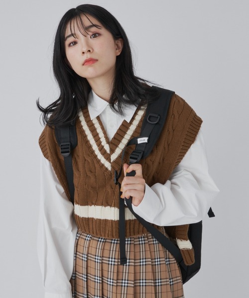 17HR（セブンティーンアワーズ）の「3wayボタンシャツ（シャツ/ブラウス・レディース・ブラック/ホワイト・FREE）」の14枚目の写真