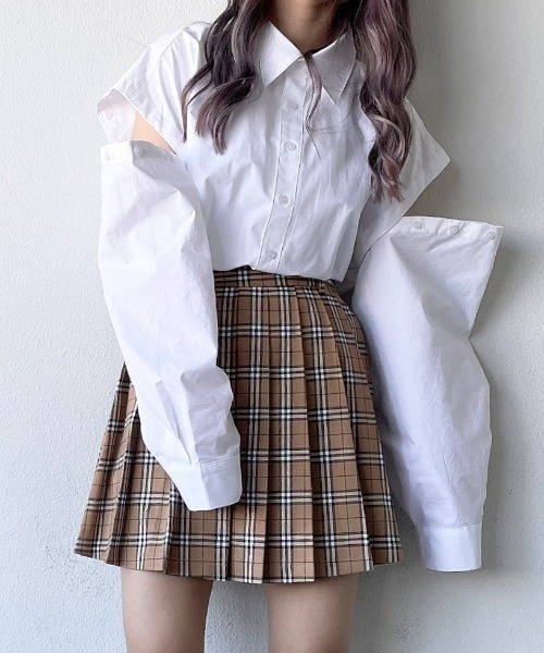 17HR（セブンティーンアワーズ）の「3wayボタンシャツ（シャツ/ブラウス・レディース・ブラック/ホワイト・FREE）」の16枚目の写真