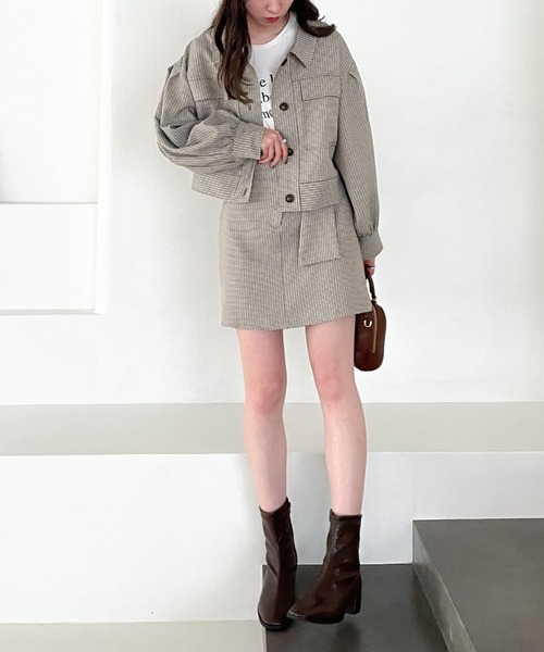 archives（アルシーヴ）の「【setupにも】ＣＰＯブルゾン（その他アウター・レディース・ブラウン/ベージュ/マスタード/ワインレッド/オレンジ・MEDIUM）」の8枚目の写真