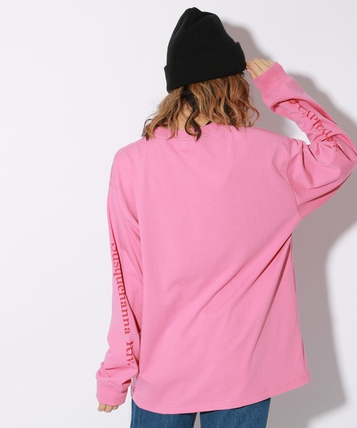 PBLIM（ページボーイリム）の「【PAGEBOYLIM】アドレスロゴロンT（Tシャツ/カットソー・レディース・オフホワイト/グリーン/ピンク・MEDIUM/LARGE）」の13枚目の写真