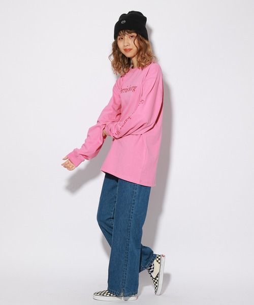 PBLIM（ページボーイリム）の「【PAGEBOYLIM】アドレスロゴロンT（Tシャツ/カットソー・レディース・オフホワイト/グリーン/ピンク・MEDIUM/LARGE）」の15枚目の写真