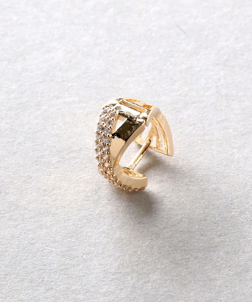 クロスラインフープピアス（ピアス（両耳用））｜Manon's