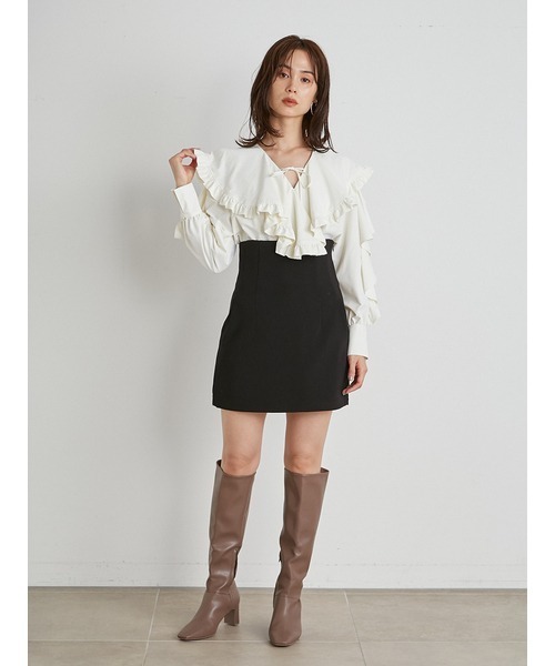 SNIDEL(スナイデル)の「ニーレングスロングブーツ(ブーツ・レディース・グレー/ブラック/モカ・LARGE/MEDIUM/SMALL)」の15枚目の写真