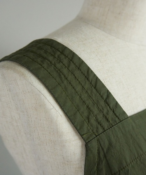 note et silence （ノートエシロンス）の「◇【 AMB100貨 】CNダンプ ギャザーサロペット（サロペット/オーバーオール・レディース・チャコールグレー/ネイビー/カーキ・ONESIZE）」の19枚目の写真