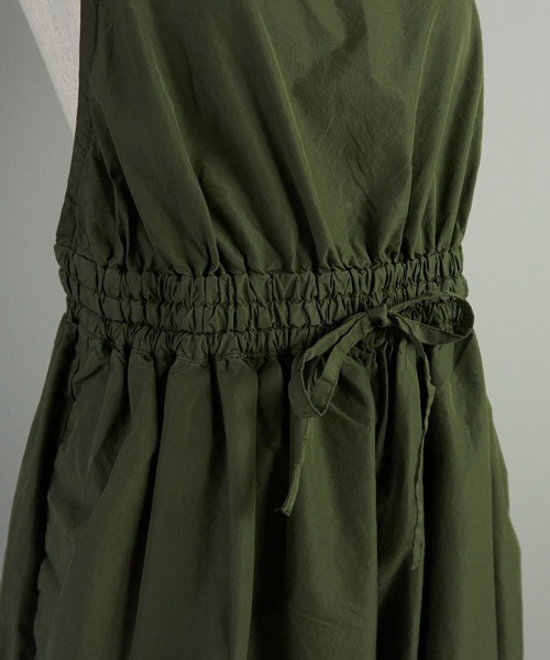 note et silence （ノートエシロンス）の「◇【 AMB100貨 】CNダンプ ギャザーサロペット（サロペット/オーバーオール・レディース・チャコールグレー/ネイビー/カーキ・ONESIZE）」の15枚目の写真