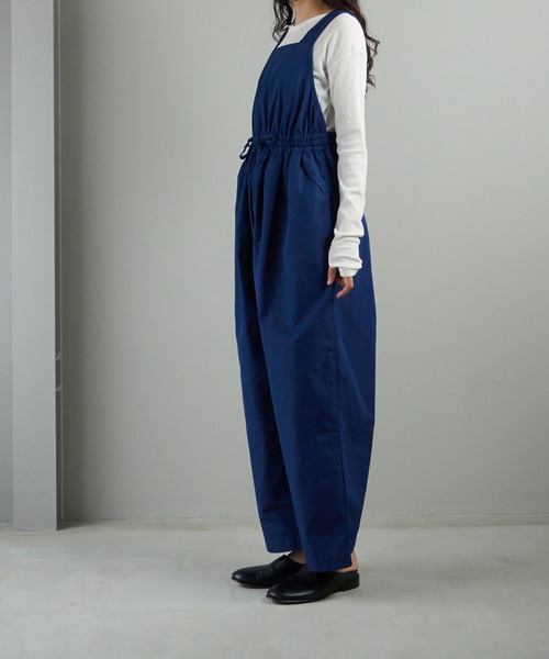 note et silence （ノートエシロンス）の「◇【 AMB100貨 】CNダンプ ギャザーサロペット（サロペット/オーバーオール・レディース・チャコールグレー/ネイビー/カーキ・ONESIZE）」の21枚目の写真