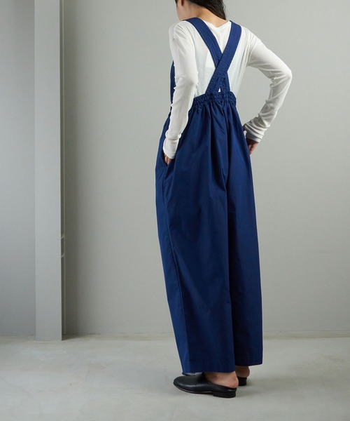 note et silence （ノートエシロンス）の「◇【 AMB100貨 】CNダンプ ギャザーサロペット（サロペット/オーバーオール・レディース・チャコールグレー/ネイビー/カーキ・ONESIZE）」の18枚目の写真