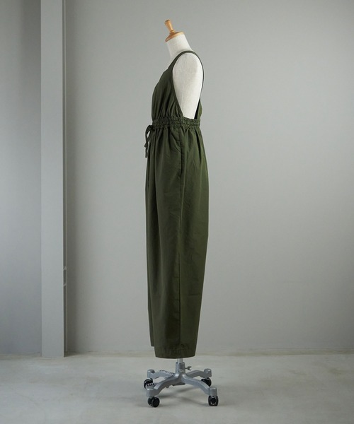 note et silence （ノートエシロンス）の「◇【 AMB100貨 】CNダンプ ギャザーサロペット（サロペット/オーバーオール・レディース・チャコールグレー/ネイビー/カーキ・ONESIZE）」の9枚目の写真