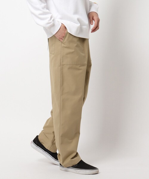 BASECONTROL(ベースコントロール)の「◆高密度 コットンポリエステル イージーベイカーパンツ(その他パンツ・メンズ・ネイビー/ベージュ/グリーン/ブラック/アイボリー・03/02)」の3枚目の写真