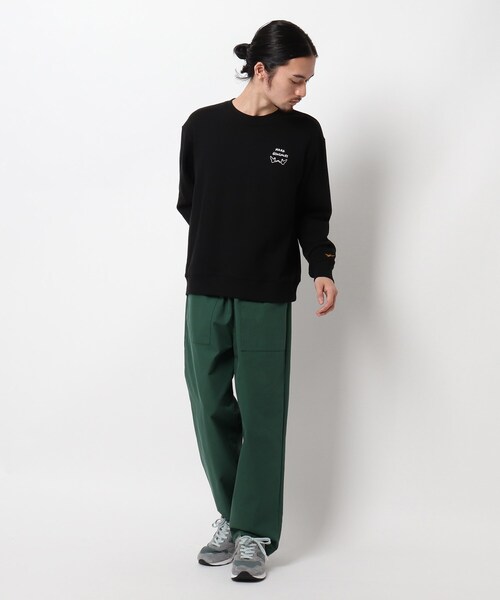 BASECONTROL(ベースコントロール)の「◆高密度 コットンポリエステル イージーベイカーパンツ(その他パンツ・メンズ・ネイビー/ベージュ/グリーン/ブラック/アイボリー・03/02)」の18枚目の写真