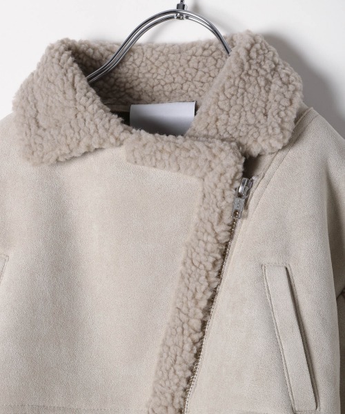 JEANASIS（ジーナシス）の「【KIDS】ボアキリカエB3/255694（ブルゾン・キッズ・ブラック/アイボリー/グリーン系その他/ブルー系その他・120/140）」の8枚目の写真