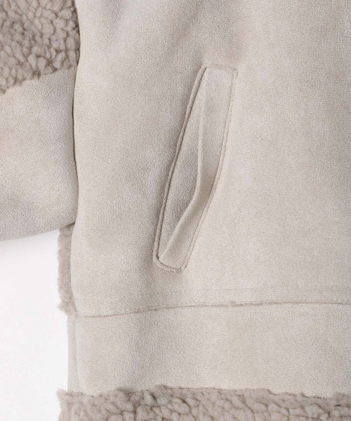 JEANASIS（ジーナシス）の「【KIDS】ボアキリカエB3/255694（ブルゾン・キッズ・ブラック/アイボリー/グリーン系その他/ブルー系その他・120/140）」の12枚目の写真