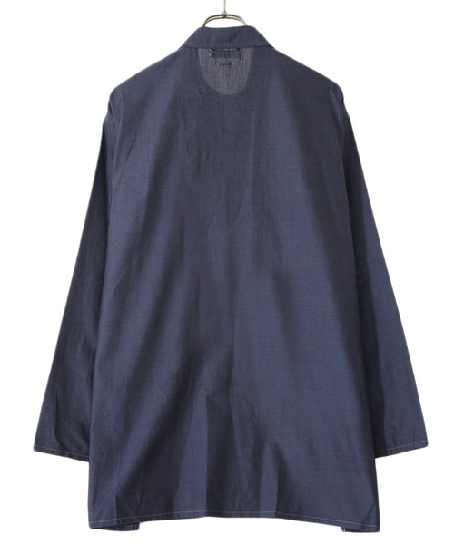 blurhms（ブラームス）の「blurhms / ブラームス：Supima Chambray CPO Shirt Jacket：BHS21F019[COR]（ブルゾン・メンズ・グレー系その他/ブラック系その他・3/4）」の12枚目の写真