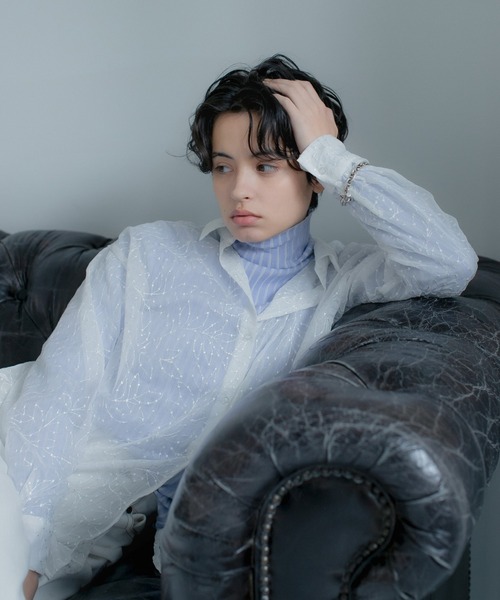 eL（エル）の「【eL】Flower Embroidery Shirt/260750（シャツ