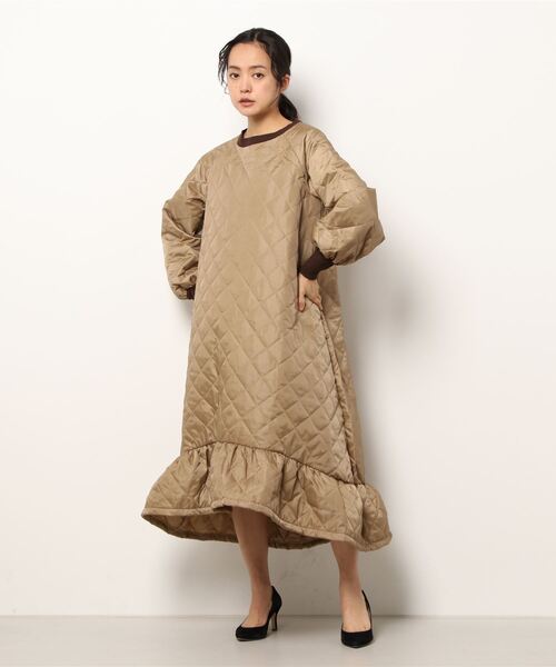 セール】キルティングフレアワンピース[E2952]（ワンピース）｜KOBE
