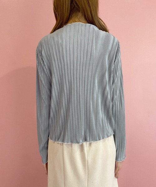 OLIVE des OLIVE（オリーブデオリーブ）の「メロウハイネックプルオーバー（Tシャツ/カットソー・レディース・ブラック/オフホワイト/ブルー/スミクロ・FREE）」の22枚目の写真