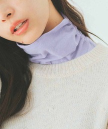 Live in comfort（リブインコンフォート）の「リブ　イン　コンフォート　薄くてよく伸びる　コットン１００％シアバター加工のシャーリングタートルトップス（インナーウェア/肌着）」