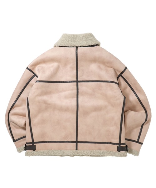 セール】フェイクレザー パイピング フェイクムートン B3 ボア