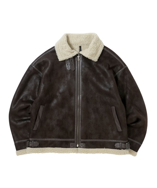 セール】フェイクレザー パイピング フェイクムートン B3 ボア