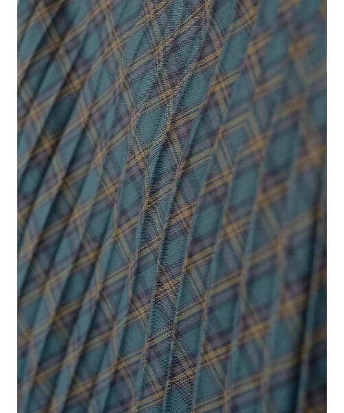 earth music&ecology(アースミュージックアンドエコロジー)の「チェックプリーツスカート*(スカート・レディース・ネイビー/ブラウン/グリーン・FREE)」の13枚目の写真