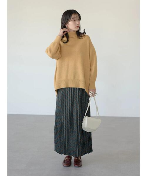 earth music&ecology(アースミュージックアンドエコロジー)の「チェックプリーツスカート*(スカート・レディース・ネイビー/ブラウン/グリーン・FREE)」の14枚目の写真