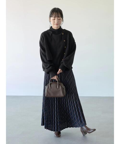 earth music&ecology(アースミュージックアンドエコロジー)の「チェックプリーツスカート*(スカート・レディース・ネイビー/ブラウン/グリーン・FREE)」の22枚目の写真