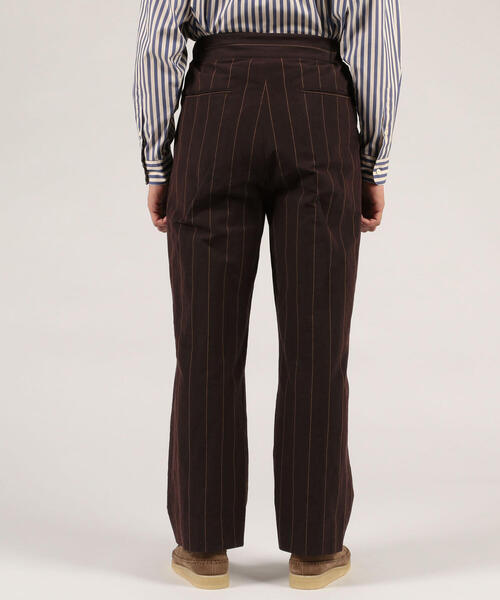 TOMORROWLAND （トゥモローランド）の「リネンコットン ストライプ 2プリーツパンツ（その他パンツ・メンズ・ブラック系その他・S/M/XS）」の8枚目の写真