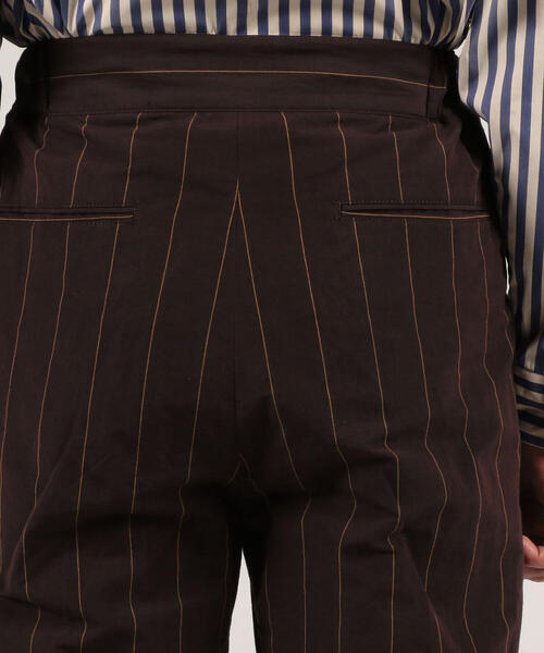TOMORROWLAND （トゥモローランド）の「リネンコットン ストライプ 2プリーツパンツ（その他パンツ・メンズ・ブラック系その他・S/M/XS）」の11枚目の写真