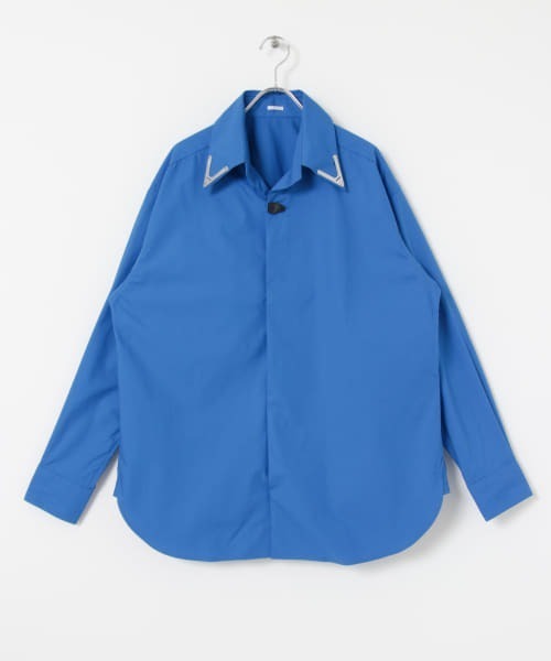 Y.O.N.(ワイオーエヌ)の「Y.O.N. DRESS SHIRTS(シャツ/ブラウス・メンズ・ホワイト/ブルー・46/48)」の2枚目の写真