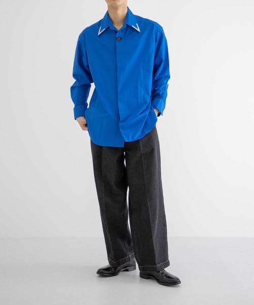 Y.O.N.(ワイオーエヌ)の「Y.O.N. DRESS SHIRTS(シャツ/ブラウス・メンズ・ホワイト/ブルー・46/48)」の9枚目の写真