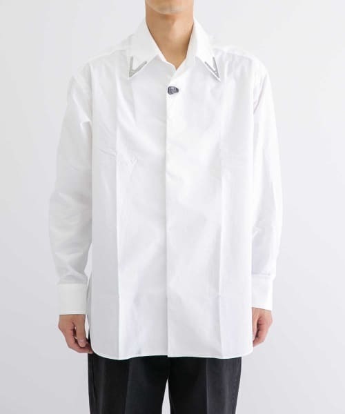 Y.O.N.(ワイオーエヌ)の「Y.O.N. DRESS SHIRTS(シャツ/ブラウス・メンズ・ホワイト/ブルー・46/48)」の20枚目の写真