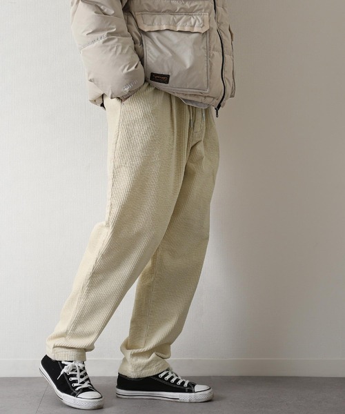 ZIP FIVE（ジップファイブ）の「【ZIP FIVE】 ドローコード内蔵 コーデュロイ テーパード タック パンツ（チノパンツ・メンズ・ブラック/ベージュ/ブラウン/グレー/カーキ/オレンジ/アイボリー/チャコール・MEDIUM/LARGE/X-LARGE）」の11枚目の写真