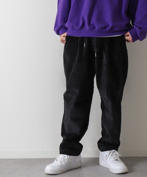 ZIP FIVE（ジップファイブ）の「【ZIP FIVE】 ドローコード内蔵 コーデュロイ テーパード タック パンツ（チノパンツ・メンズ・ブラック/ベージュ/ブラウン/グレー/カーキ/オレンジ/アイボリー/チャコール・MEDIUM/LARGE/X-LARGE）」の16枚目の写真