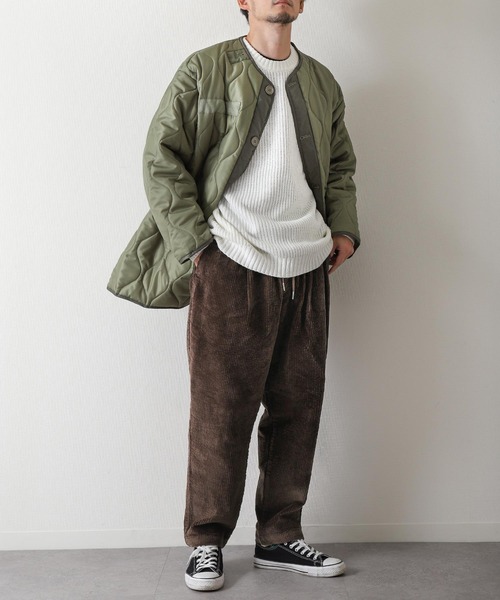 ZIP FIVE（ジップファイブ）の「【ZIP FIVE】 ドローコード内蔵 コーデュロイ テーパード タック パンツ（チノパンツ・メンズ・ブラック/ベージュ/ブラウン/グレー/カーキ/オレンジ/アイボリー/チャコール・MEDIUM/LARGE/X-LARGE）」の18枚目の写真